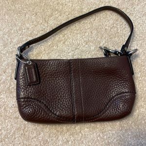 Coach, brown, wristlet